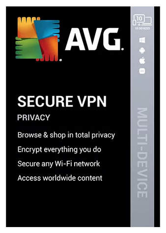 AVG Secure VPN 3 Years 10 Devices Gloabal product Key